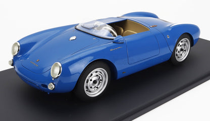 PORSCHE - 550A SPIDER 1954 - CON VETRINA - BLU - Vroomi