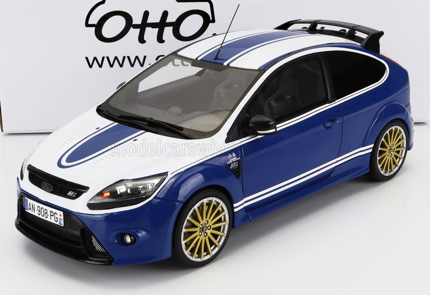 FORD ENGLAND - FOCUS RS MKII 2010 - 24h LE MANS TRIBUTE - BLU BIANCO