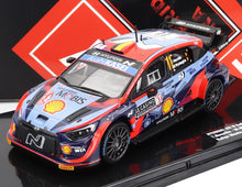 HYUNDAI - i20 COUPE WRC MOBIS N 11 RALLY MONTECARLO 2022 T.NEUVILLE - M.WYDAEGHE - 2 TONE BLUE RED