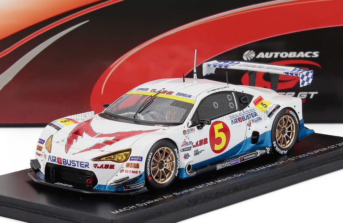 TOYOTA - MC86 TEAM MACH N 5 GT300 CLASSE SUPER GT 2023 Y.TOMIBAYASHI - T.MATSUI - BIANCO