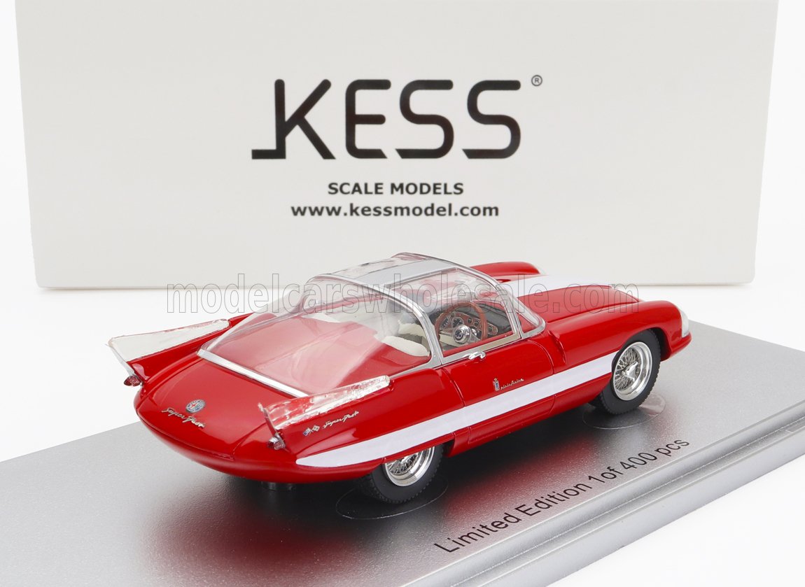 ALFA ROMEO - 6C 3000 SUPERFLOW II PININFARINA 1956 - RED WHITE - Vroomi