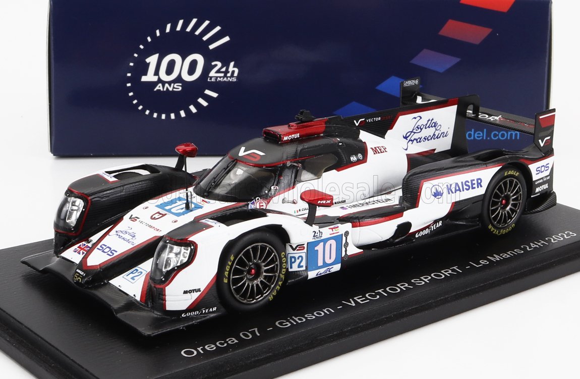 Modello dell'auto da corsa Oreca 07 Gibson Vector Sport, Le Mans 24H 2023, disponibile su Vroomi