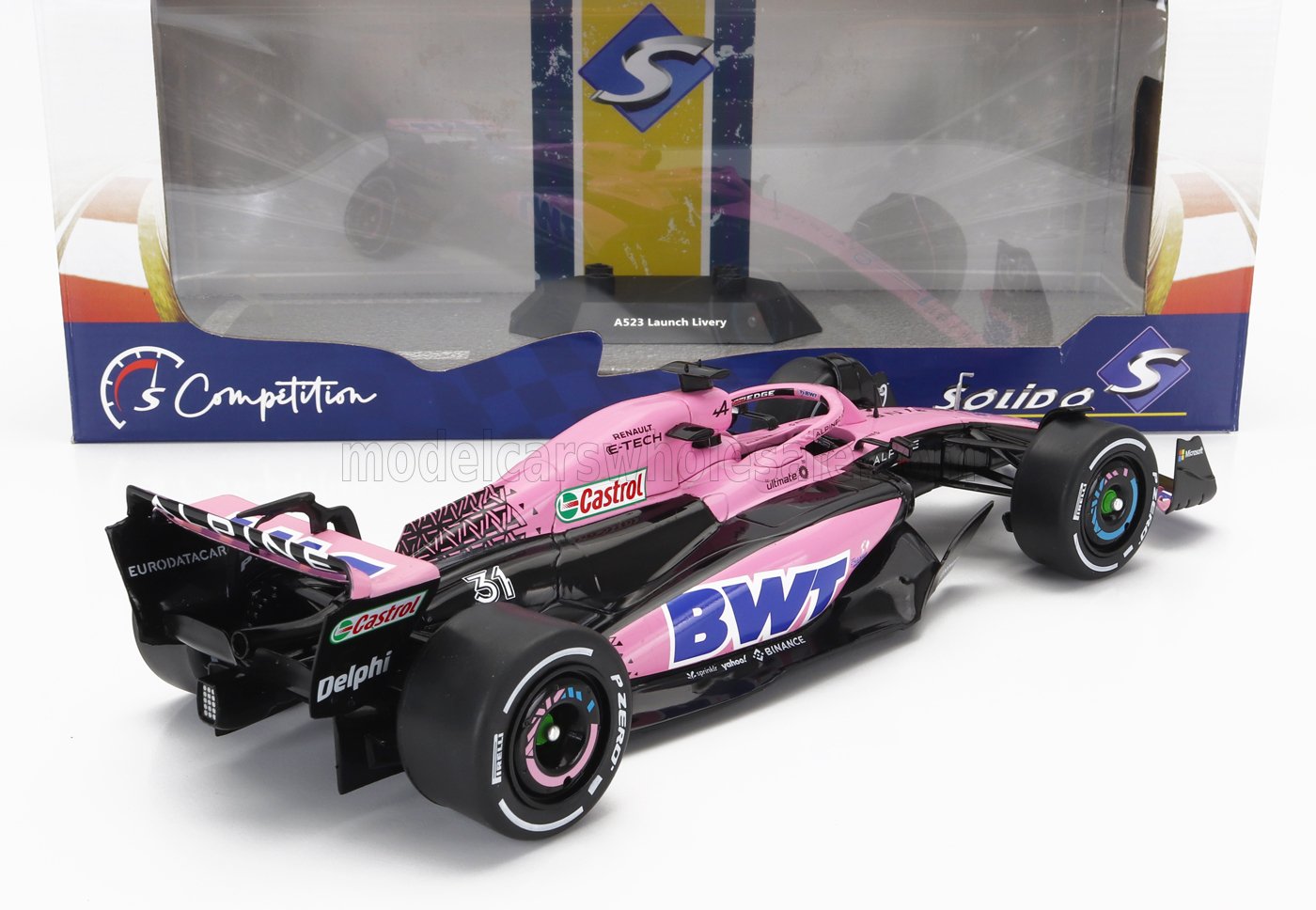 ALPINE  F1 A523 TEAM BWT ALPINE LA VESTIABILE N 10 PIERRE GASLY - N 31 ESTEBAN OCON 2023 - ROSA NERO BLU - Vroomi
