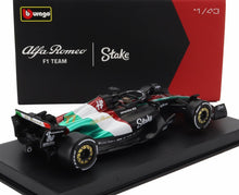 ALFA ROMEO | F1 C43 TEAM STAKE N 77 MONZA ITALY GP 2023 VALTTERI BOTTAS - CON PILOTA E VETRINA