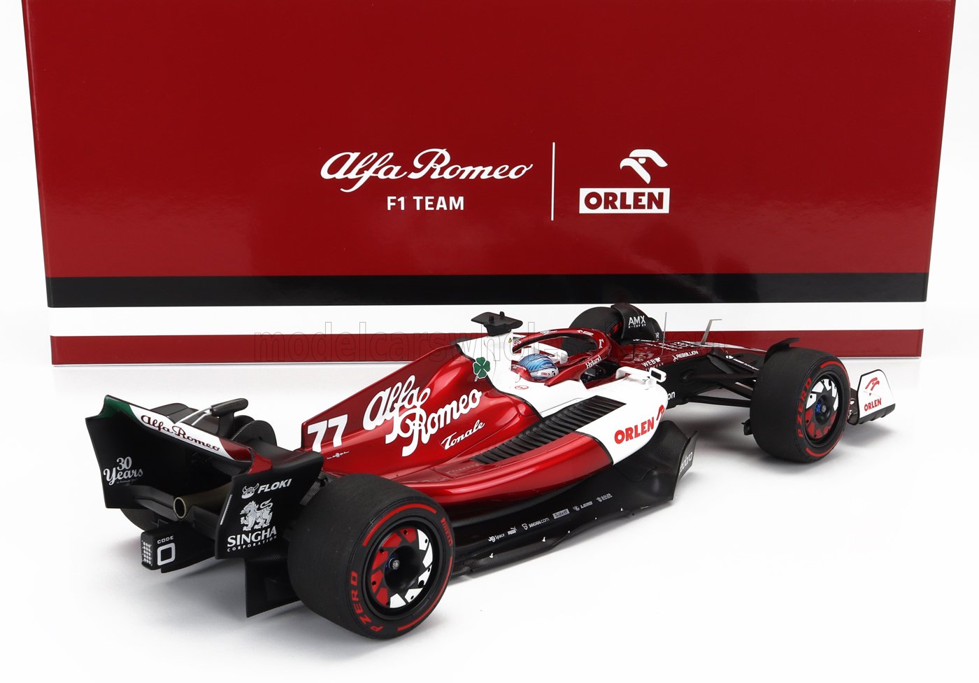 ALFA ROMEO - F1 C42 TEAM ORLEN RACING N 77 6° GP BAHRAIN 2022 VALTTERI BOTTAS - WHITE RED MET