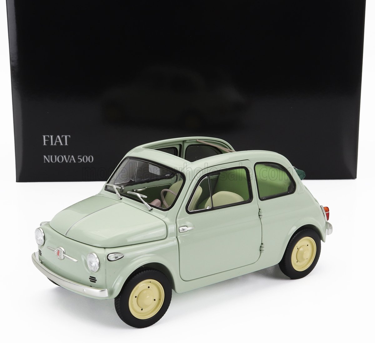 FIAT - 500 D CABRIOLET APERTA 1960 - VERDE CHIARO