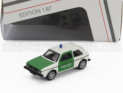 VOLKSWAGEN - GOLF MKI POLIZEI 1974 - VERDE BIANCO - Vroomi