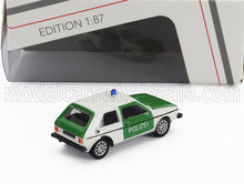 VOLKSWAGEN - GOLF MKI POLIZEI 1974 - VERDE BIANCO - Vroomi
