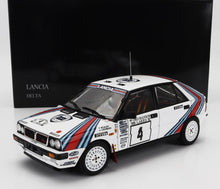 LANCIA - DELTA HF INTEGRALE 4WD TEAM LANCIA N 4 VINCITORE RALLY 1000 LAGHI 1987 MARKKU ALEN - ILKKA KIVIMAKI - BIANCO ROSSO BLU