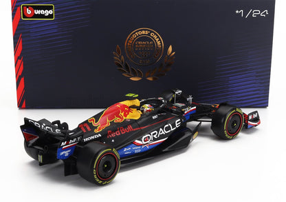 Modellino dell'auto Red Bull F1 in scala 1/24 con i loghi degli sponsor, in vendita con scatola con marchio, disponibile su Vroomi.