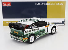 Modellino in scala 1/18 della Ford Focus da rally con livrea Eddie Stobart, disponibile su Vroomi.