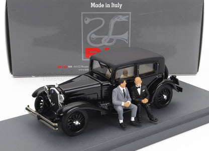 ALFA ROMEO - 1750 6C CON GABRIELE D'ANNUNZIO E TAZIO NUVOLARI 1932 - NERO