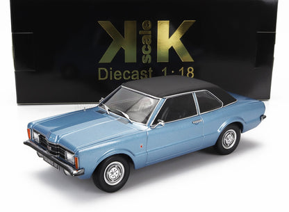 Modellino in scala 1:18 della Ford Taunus GT blu di KK Scale, da collezione e in vendita su Vroomi.