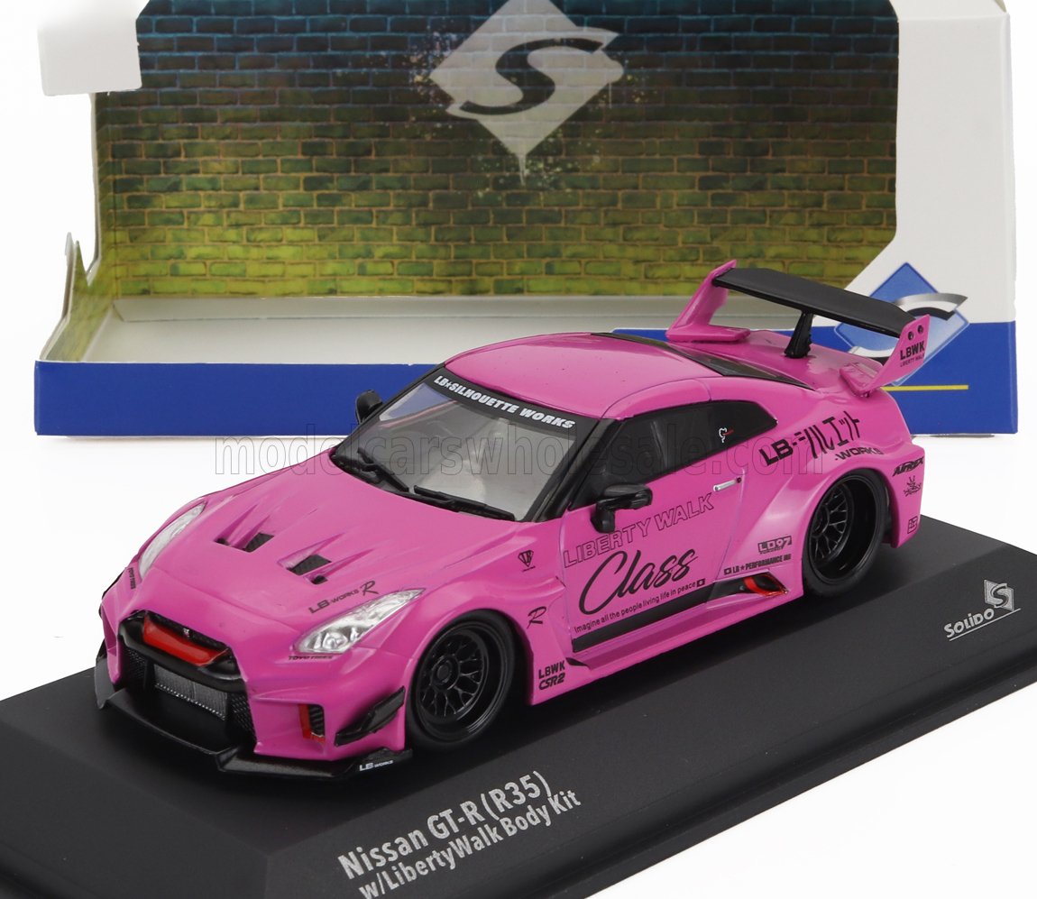 NISSAN - GT-R (R35) LIBERTY WALK KIT CARROZZERIA COUPÉ 2019 - ROSA - Vroomi