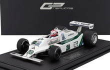 WILLIAMS - F1 FW07 FORD N 28 VINCITORE DEL GP DI GRAN BRETAGNA (con figurina del pilota) 1979 CLAY REGAZZONI - BIANCO VERDE