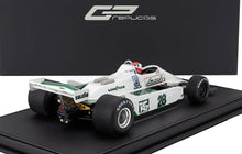 WILLIAMS - F1 FW07 FORD N 28 VINCITORE DEL GP DI GRAN BRETAGNA (con figurina del pilota) 1979 CLAY REGAZZONI - BIANCO VERDE