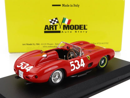 FERRARI - 335S SPIDER TEAM SCUDERIA FERRARI N 534 MILLE MIGLIA 1957 PETER COLLINS - LOUIS KLEMENTASKI - RED