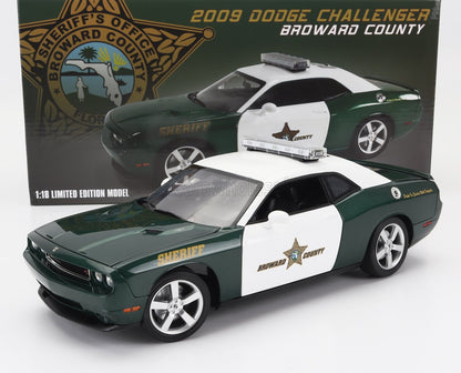 DODGE - CHALLENGER R/T COUPE POLIZIA CONTEA DI BROWARD SHERIFF 2009 - VERDE BIANCO - Vroomi