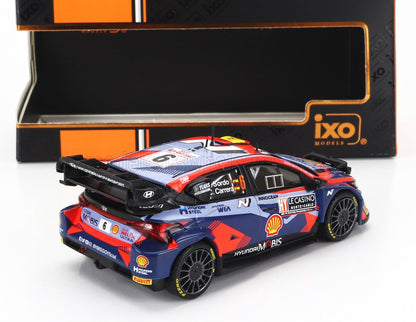 HYUNDAI  i20 N RALLY1 TEAM SHELL MOBIS WRT (versione notturna) N 6 7° RALLY MONTECARLO 2023 DANI SORDO - CANDIDO CARRERA - 2 TONE BLU ROSSO