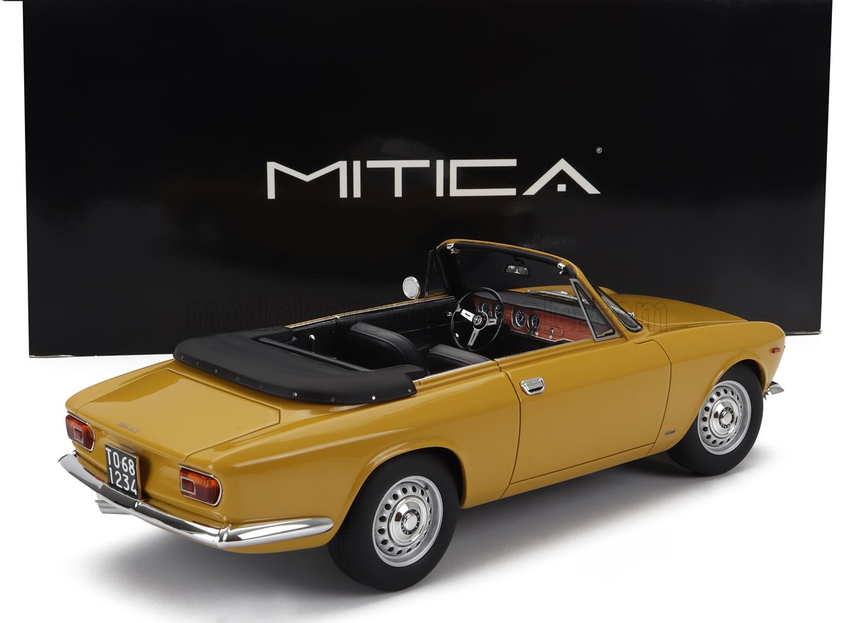 ALFA ROMEO - GIULIA 1600 GTC CABRIOLET APERTA 1964 - INTERNO NERO - GIALLO OCRA - GIALLO