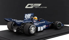 TYRRELL - F1 FORD 007 ELF N 3 VINCITORE DEL GP DI SVEZIA (con figurina del pilota) 1974 JODY SCHECKTER - BLU - Vroomi