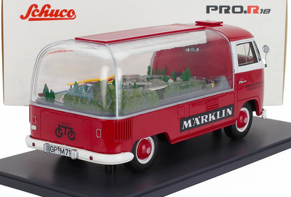 VOLKSWAGEN - FURGONE T1 MARKLIN 1962 - ROSSO E BIANCO - Vroomi