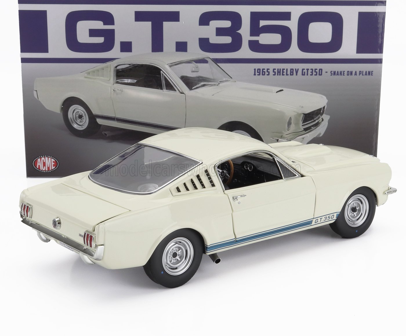 FORD - MUSTANG SHELBY GT350 COUPE 1965 - BIANCO - Vroomi