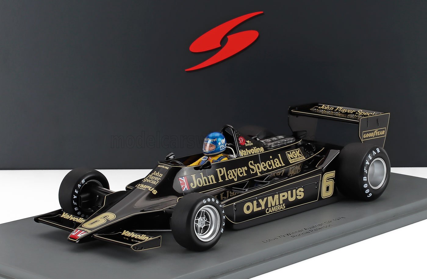LOTUS - F1 79 JPS N 6 VINCITORE DEL GP DELL'AUSTRIA 1978 RONNIE PETERSON - BLACK GOLD - Vroomi