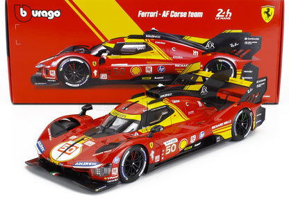 FERRARI | 499P 3.0L TURBO V6 TEAM FERRARI AF CORSE N 50 VINCITORE 24h LE MANS 2024 ANTONIO FUOCO - MIGUEL MOLINA - NICKLAS NIELSEN