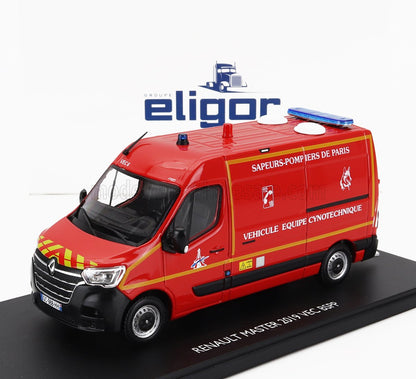 RENAULT - MASTER VAN VEC BSPP VEICOLO DOTATO DI ATTREZZATURA CINOTECNICA DEI VIGILI DEL FUOCO DI PARIGI 2019 - ROSSO - Vroomi