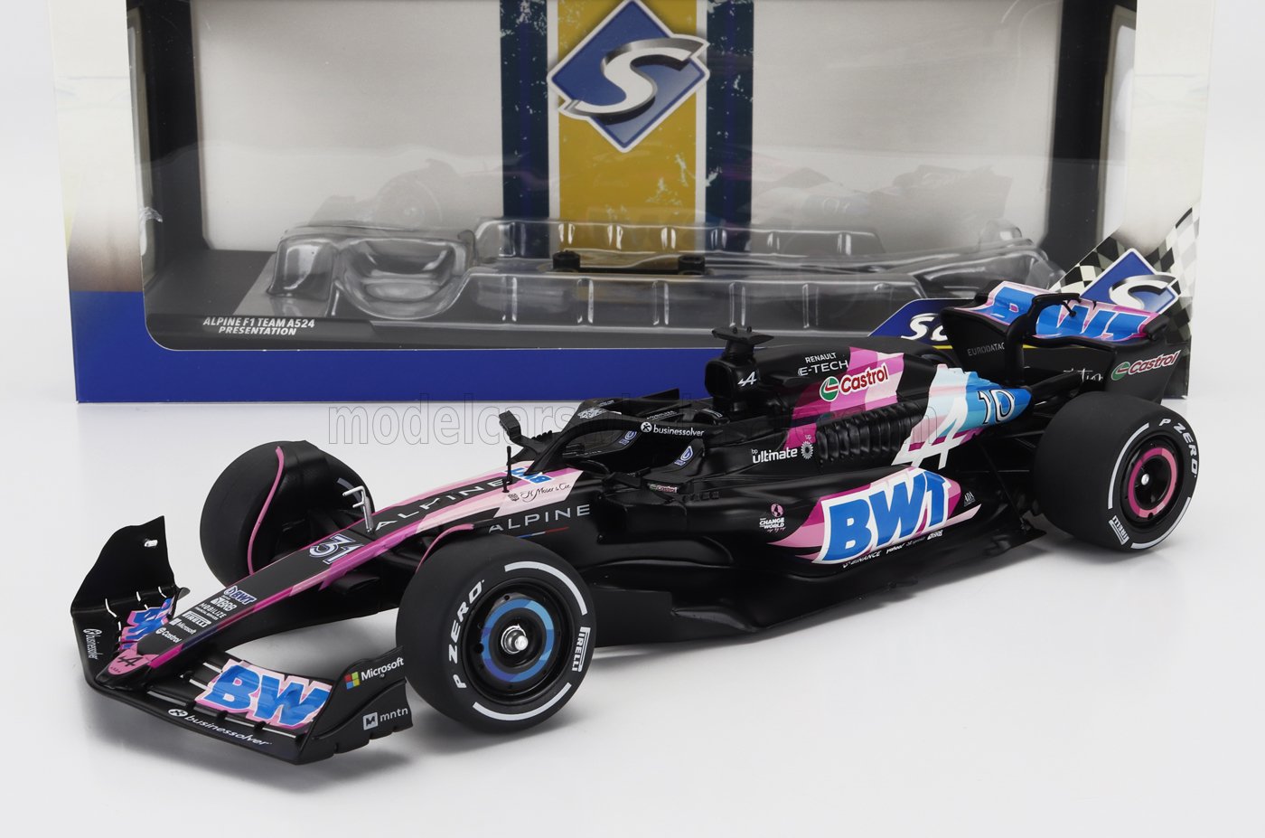 ALPINE  F1 A524 TEAM BWT ALPINE 10 PRESENTAZIONE STAGIONE 2024 PIERRE GASLY - NERO ROSA BLU - Vroomi
