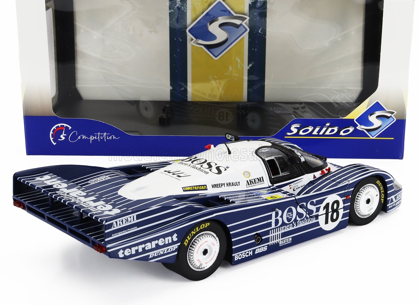 PORSCHE - 956L 2.6L TWIN TURBO TEAM OBERMAIER RACING BOSS N 18 24h LE MANS 1983 JURGEN LAESSIG - ALEX PLANKENHORN - DESIRE WILSON - BIANCO E NERO - Vroomi