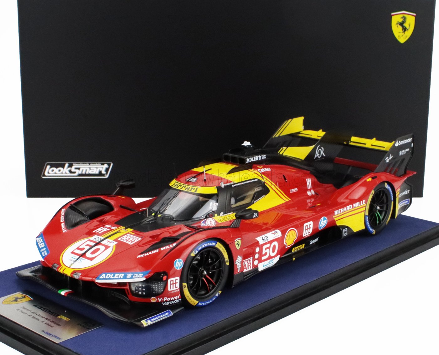 FERRARI | 499P 3.0L TURBO V6 TEAM FERRARI AF CORSE N 50 VINCITORE 24h LE MANS 2024 ANTONIO FUOCO - MIGUEL MOLINA - NICKLAS NIELSEN