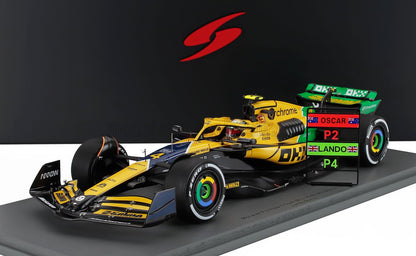McLAREN - F1 MCL38 TEAM MCLAREN N 4 4° GP DI MONACO 2024 LANDO NORRIS - GIALLO VERDE NERO - Vroomi
