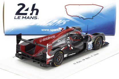 Modello dettagliato in scala 1:43 dell'auto da corsa della 24 Ore di Le Mans n. 47 con livrea Databricks, pneumatici Goodyear, disponibile su Vroomi.
