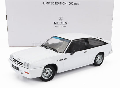 Modellino di Opel Manta GSi bianca di Norev, edizione limitata a 1000 pezzi, disponibile su Vroomi