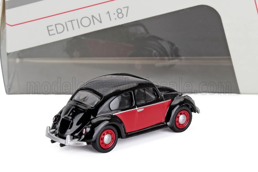 VOLKSWAGEN - BEETLE KAFER MAGGIOLINO 1967 - NERO ROSSO - Vroomi