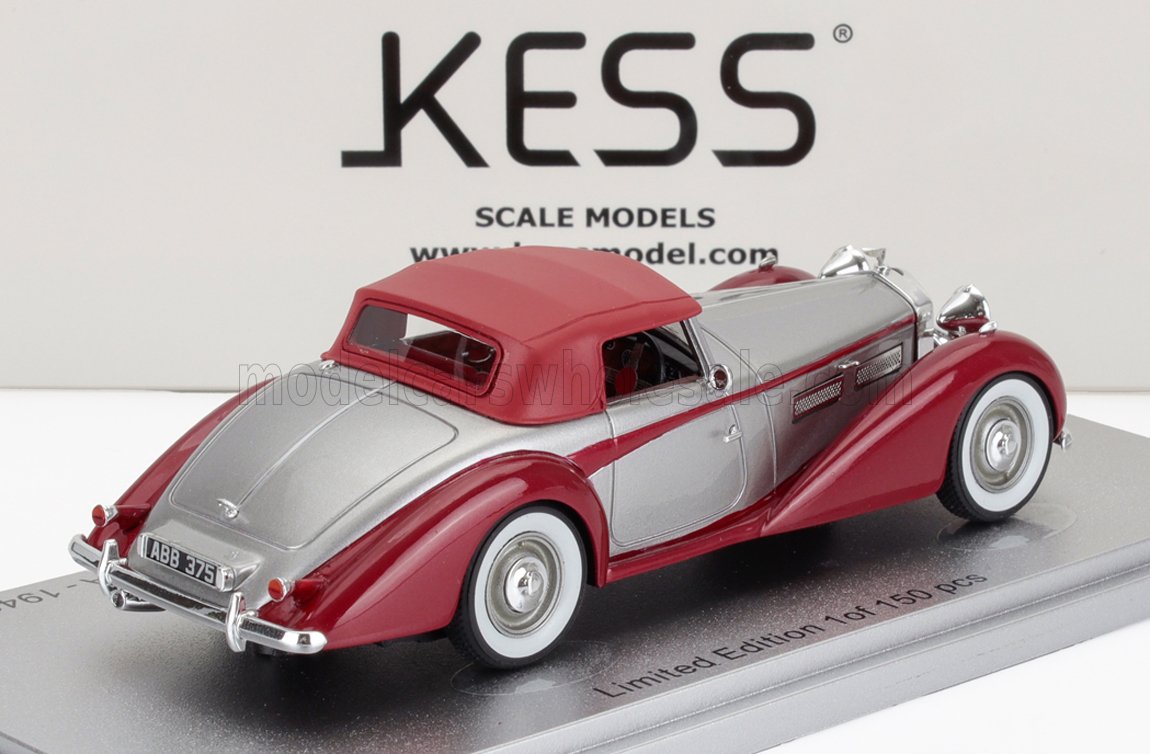 BENTLEY - MKVI DROPHEAD ch.B122DA COUPE CABRIOLET CLOSED 1949 - SILVER RED - Vroomi