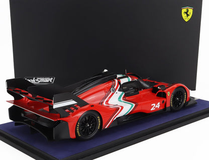 FERRARI | 499P 3.0L TURBO V6 N 24 MODIFICATA VERSIONE LANCIO 2024 - CON VETRINA - CON VETRINA - Vroomi