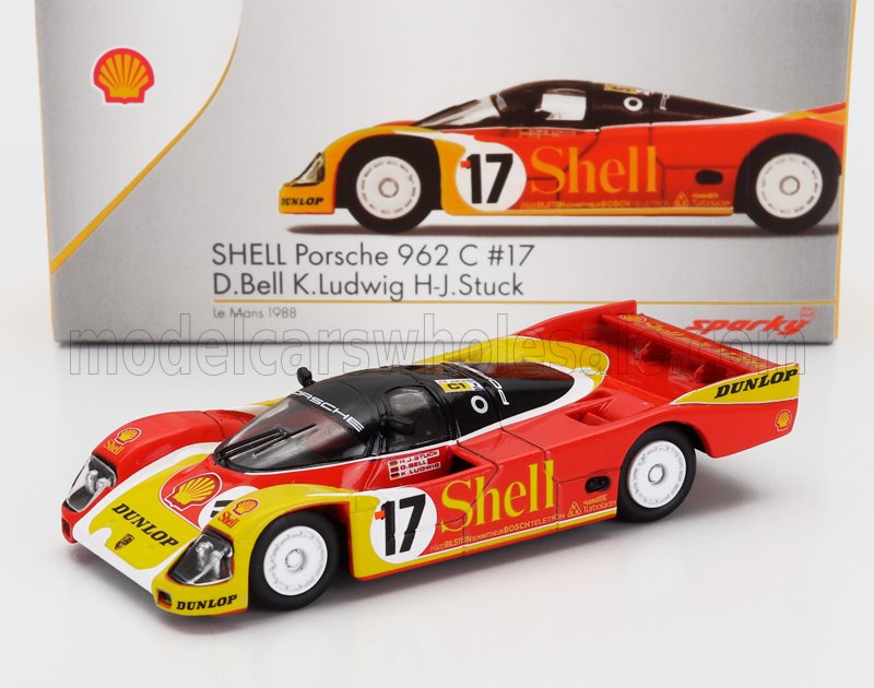 PORSCHE | 962C 2.8L TEAM PORSCHE AG N 17 2° 24h LE MANS 1988 KLAUS LUDWING - HANS JOACHIM STUCK - DEREK BELL