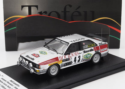 AUDI - QUATTRO (night version) N 43 RALLY MONTECARLO 1982 JACQUES PANCIATICI - DEMACHY - SILVER RED