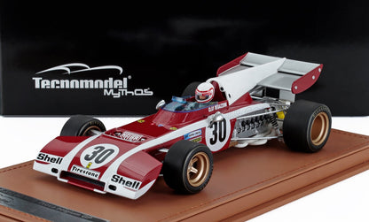 FERRARI - F1 312B2 N 30 PROVA GP DEL BELGIO (con figurina del pilota) 1971 CLAY REGAZZONI - ROSSO BIANCO - Vroomi