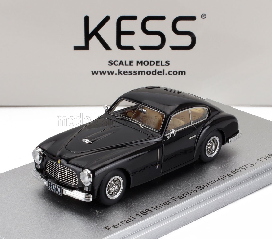 FERRARI - 166 s/n.037S INTER FARINA BERLINETTA 1949 - BLACK - Vroomi