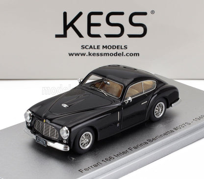FERRARI - 166 s/n.037S INTER FARINA BERLINETTA 1949 - BLACK - Vroomi