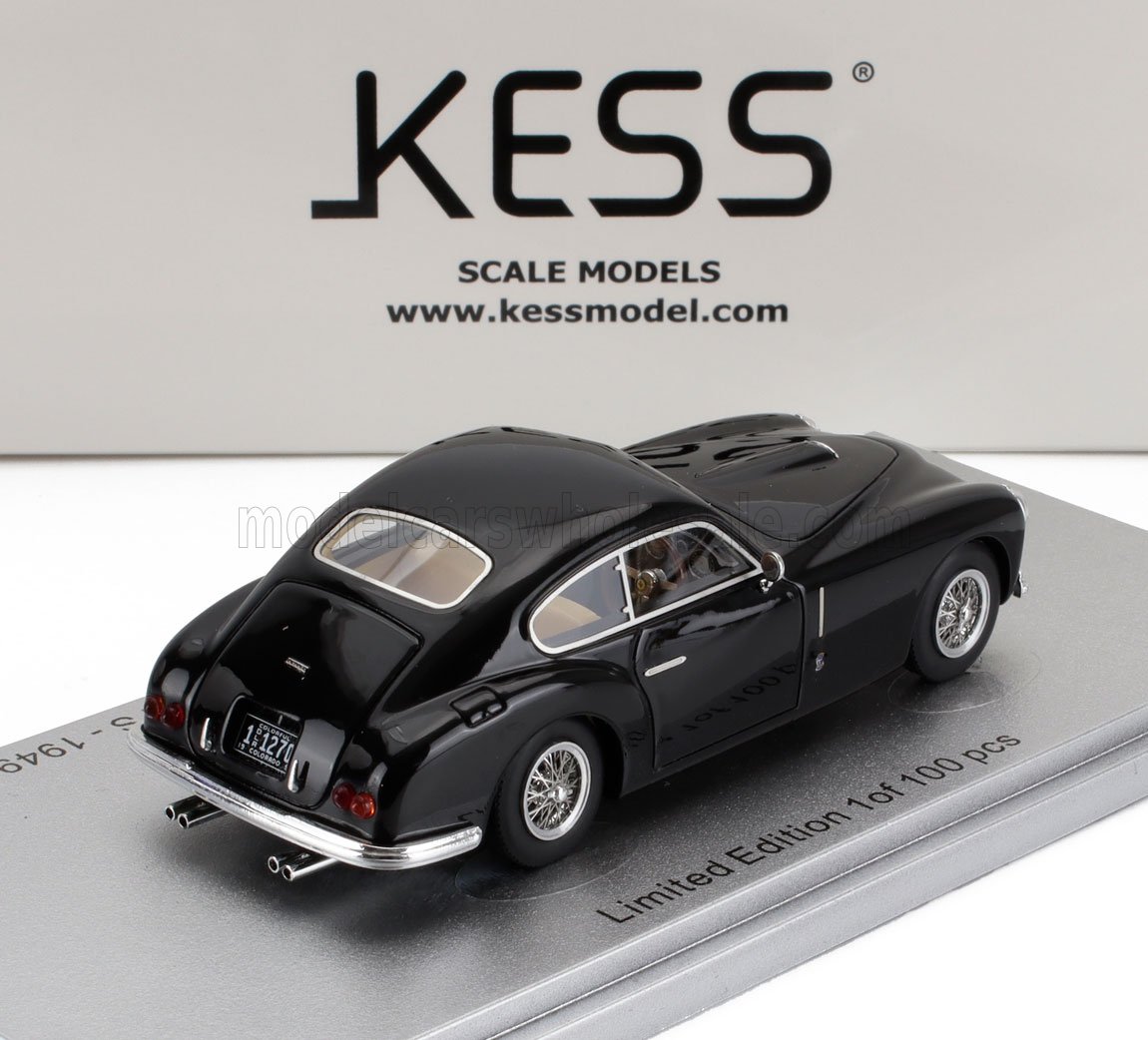 FERRARI - 166 s/n.037S INTER FARINA BERLINETTA 1949 - BLACK - Vroomi