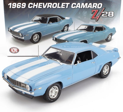 CHEVROLET - CAMARO Z/28 COUPE 1969 - BLU CHIARO BIANCO - Vroomi