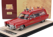CADILLAC - MILLER METEOR AMBULANCE 1968 - ROSSA - Vroomi