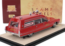 CADILLAC - MILLER METEOR AMBULANCE 1968 - ROSSA - Vroomi