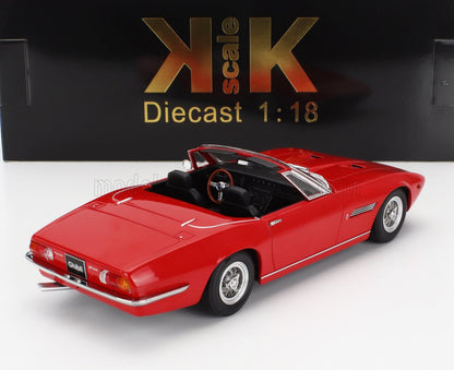 Modellino Maserati Ghibli cabriolet in scala 1:18, con interni dettagliati, disponibile su Vroomi.