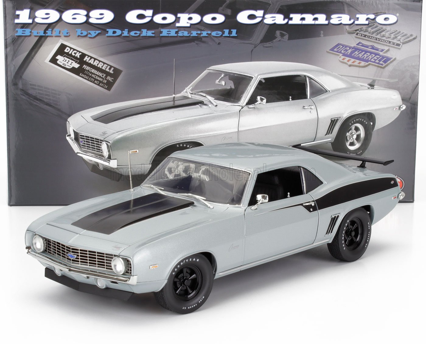 CHEVROLET - CAMARO COPO COUPE 1969 - ARGENTO NERO - Vroomi